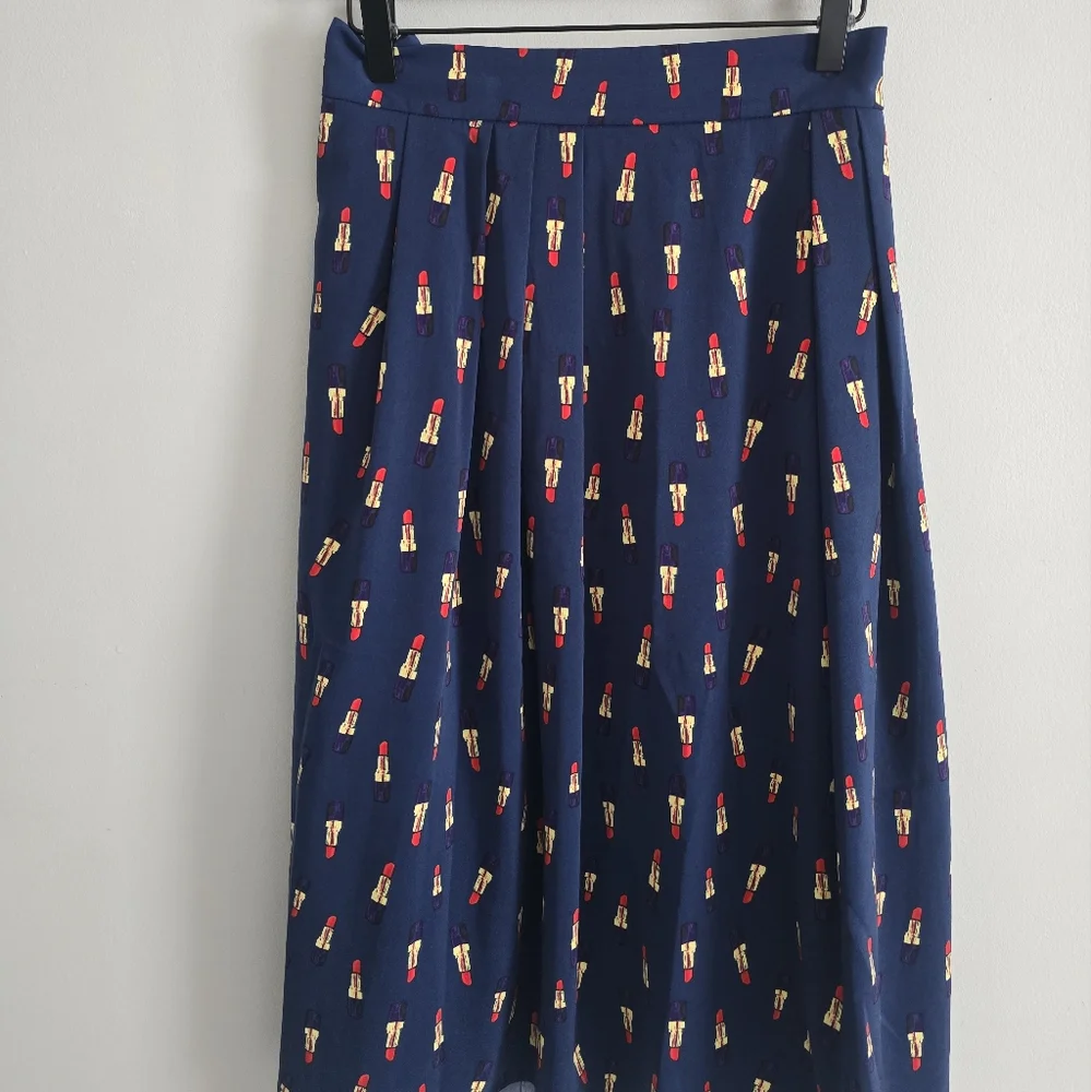 Eva Mendez NY And Company Navy Lipstick Skirt And Top Set - Picture 4 of 9